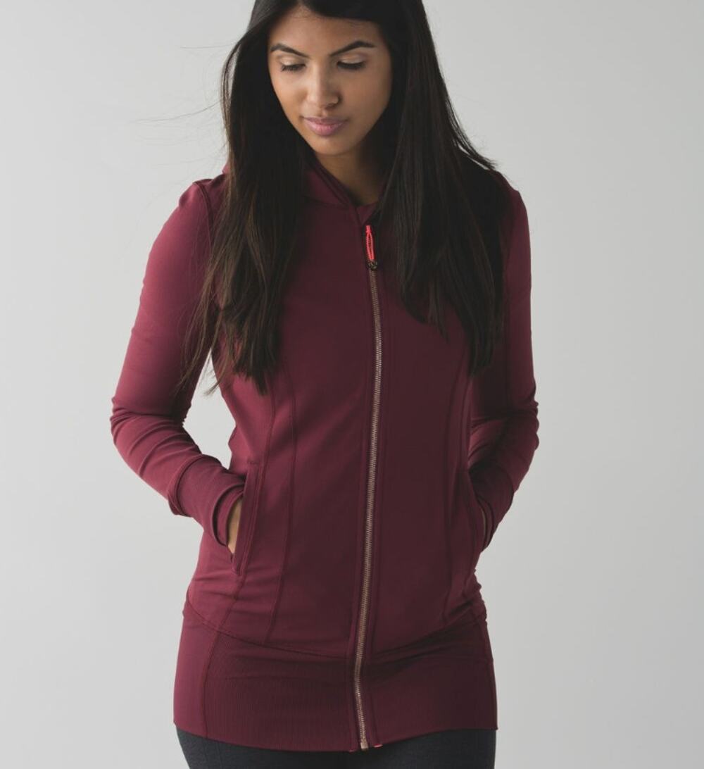 Lululemon Daily Practice Jacket Wine Berry Size 4